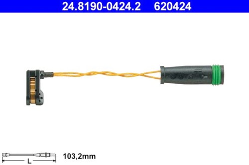 Ate brake pad wear warning - pad,