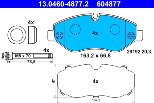 Disc brake pad set ate - brake,